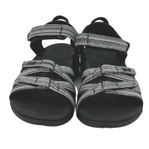 Teva | Women's Tirra Sandals | White & Black | Size 5